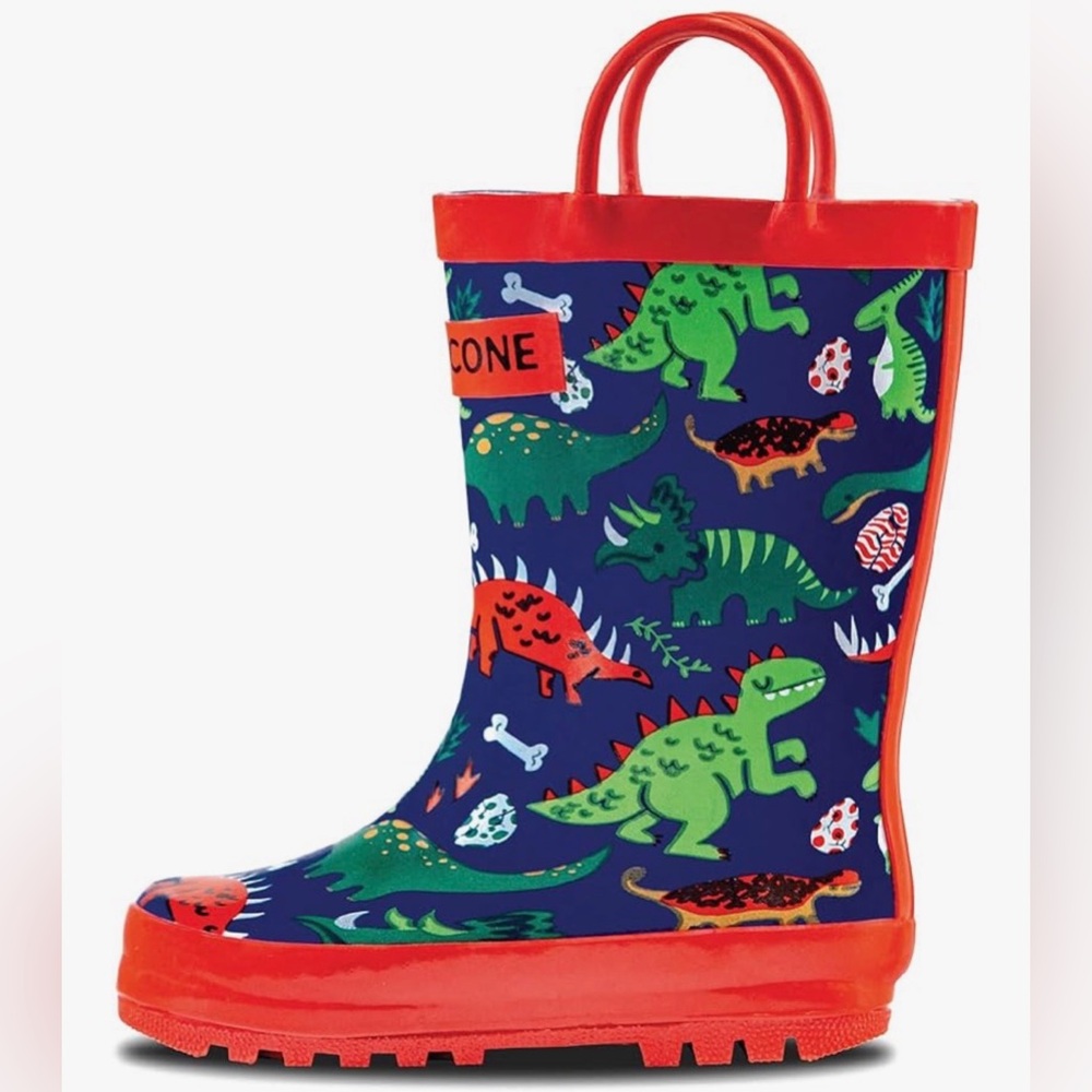 Lone Cone Kids Dino Rain Boots Size 13 | Waterproof | New With Tags